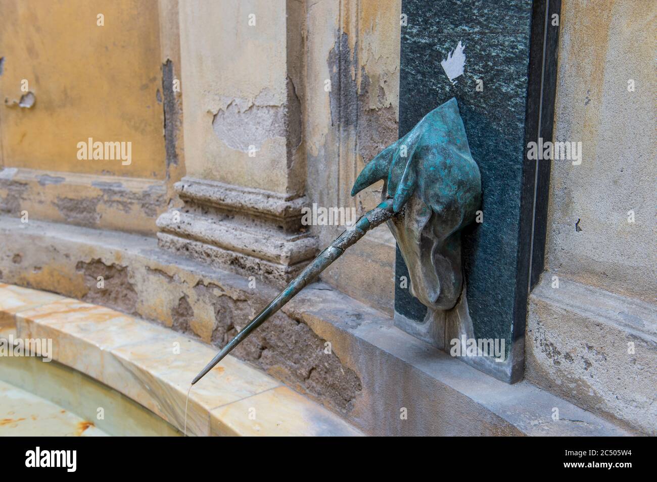 Der Leocorno (Einhorn) Brunnen, Symbol des EinhornViertel in der