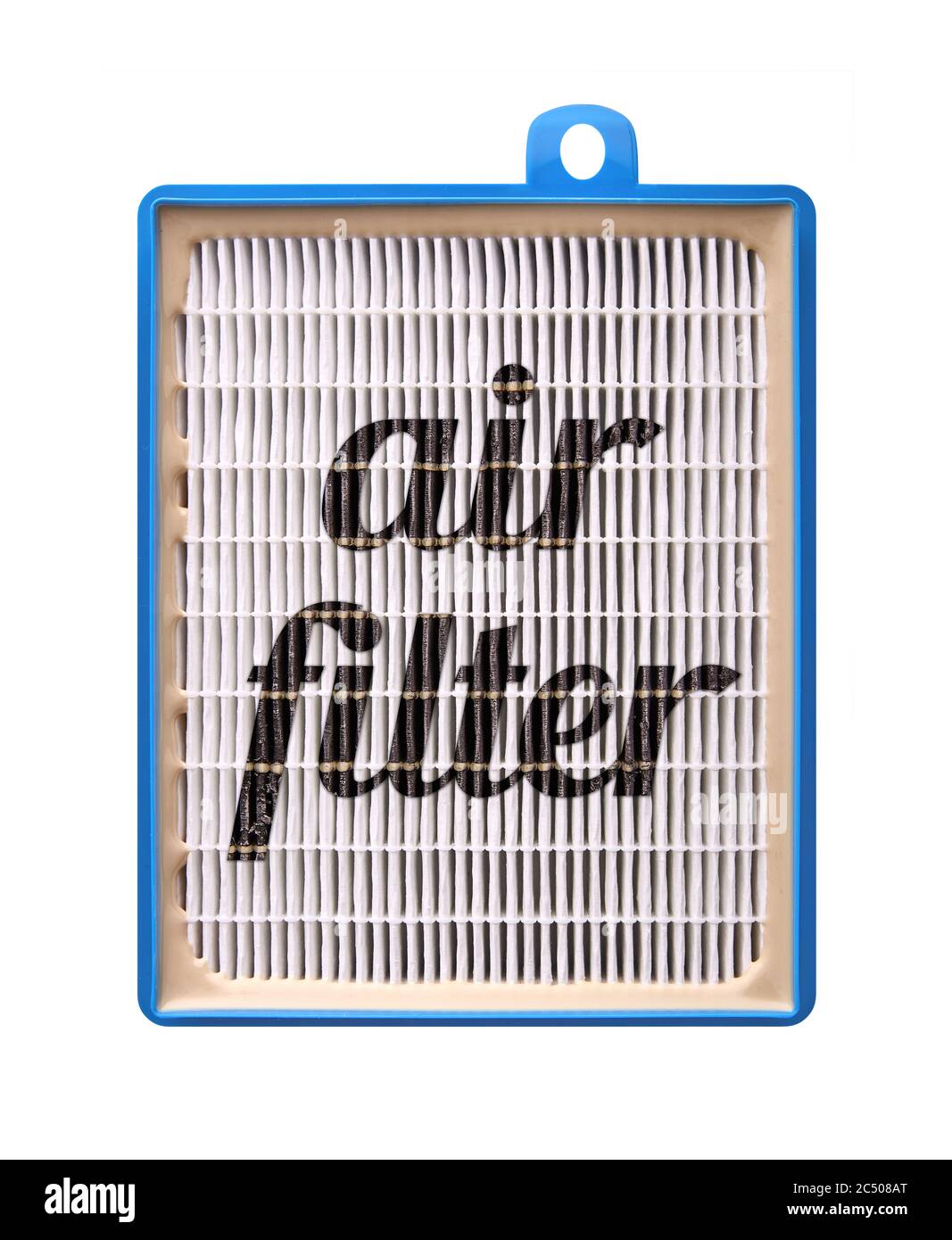 Hocheffizienter Luftfilter für HLK-System. Neuer und gebrauchter Filter. Stockfoto Hocheffizienter Luftfilter für HLK-System. Neuer und gebrauchter Filter. Stockfoto