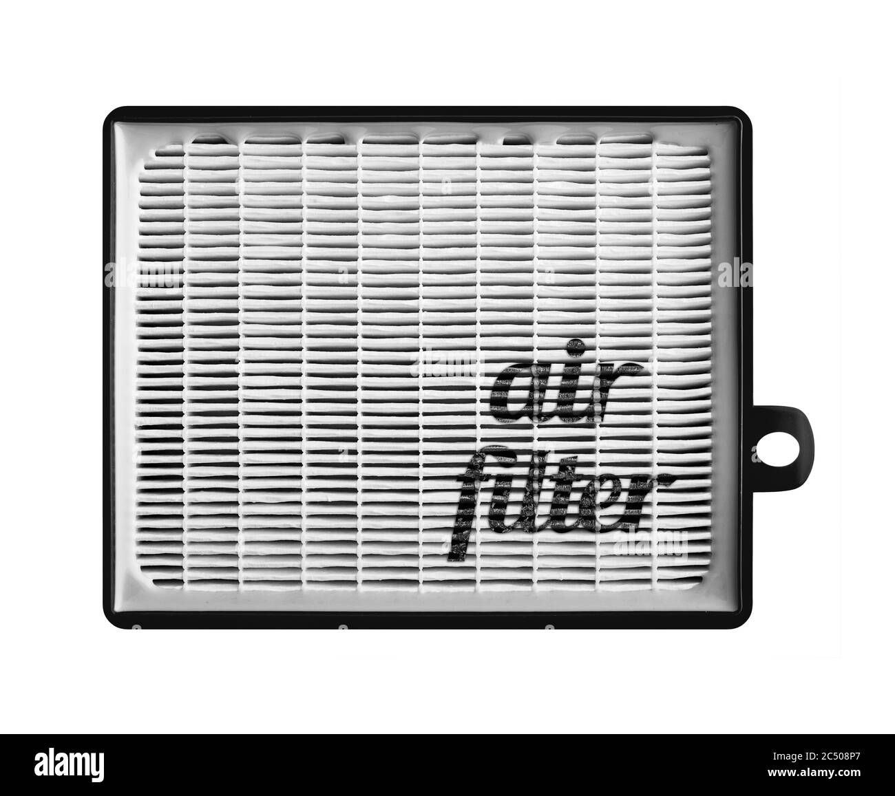 Hocheffizienter Luftfilter für HLK-System. Neuer und gebrauchter Filter. Stockfoto Hocheffizienter Luftfilter für HLK-System. Neuer und gebrauchter Filter. Stockfoto