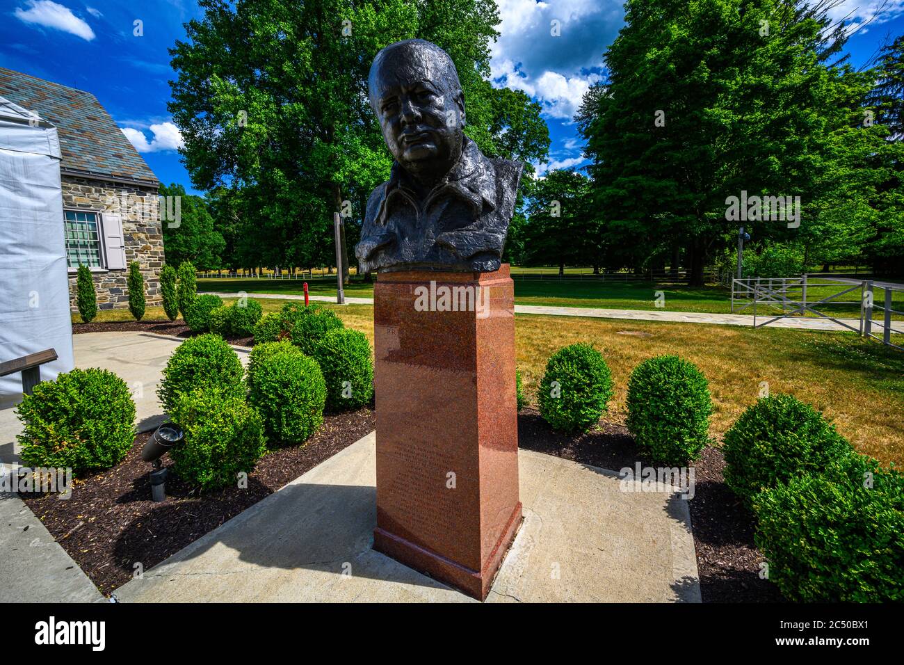 Heimat der nationalen historischen Stätte von Franklin D. Roosevelt, Hyde Park, NY 12538 Stockfoto