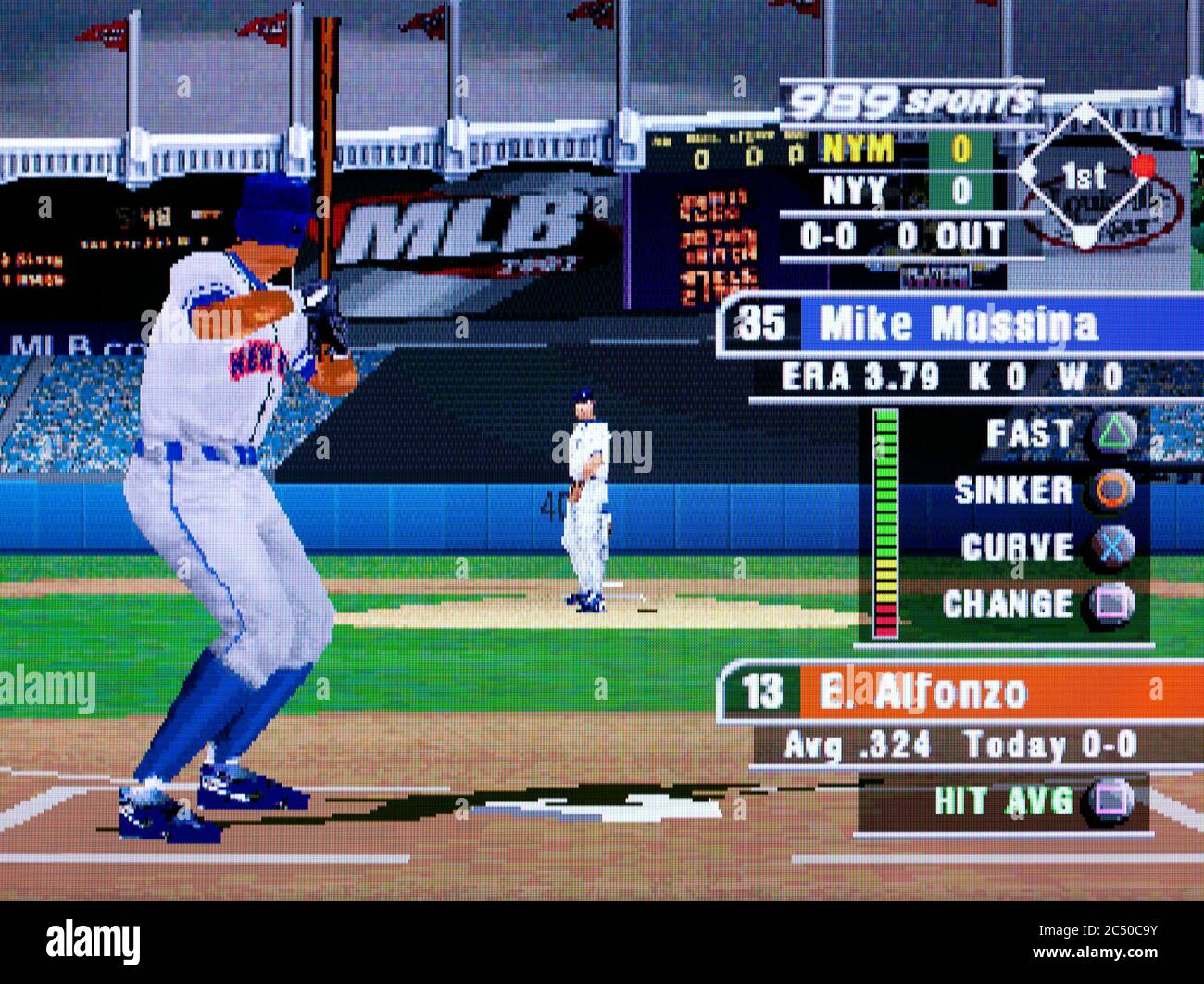 MLB 2002 – Sony PlayStation 1 PS1 PSX – nur für redaktionelle Zwecke Stockfoto