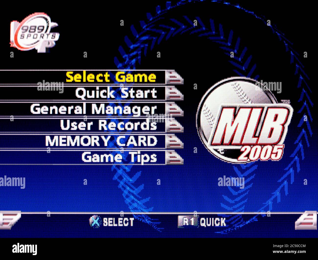 MLB 2005 – Sony PlayStation 1 PS1 PSX – nur für redaktionelle Zwecke Stockfoto