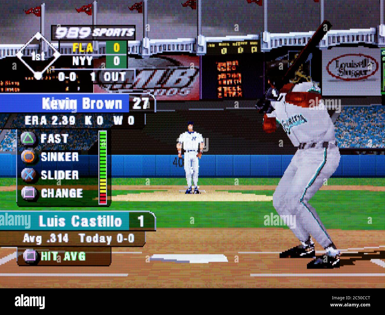 MLB 2005 – Sony PlayStation 1 PS1 PSX – nur für redaktionelle Zwecke Stockfoto