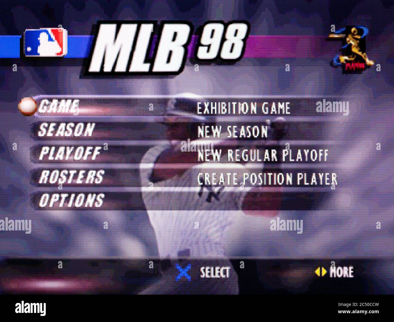 MLB 98 – Sony PlayStation 1 PS1 PSX – nur für redaktionelle Zwecke Stockfoto