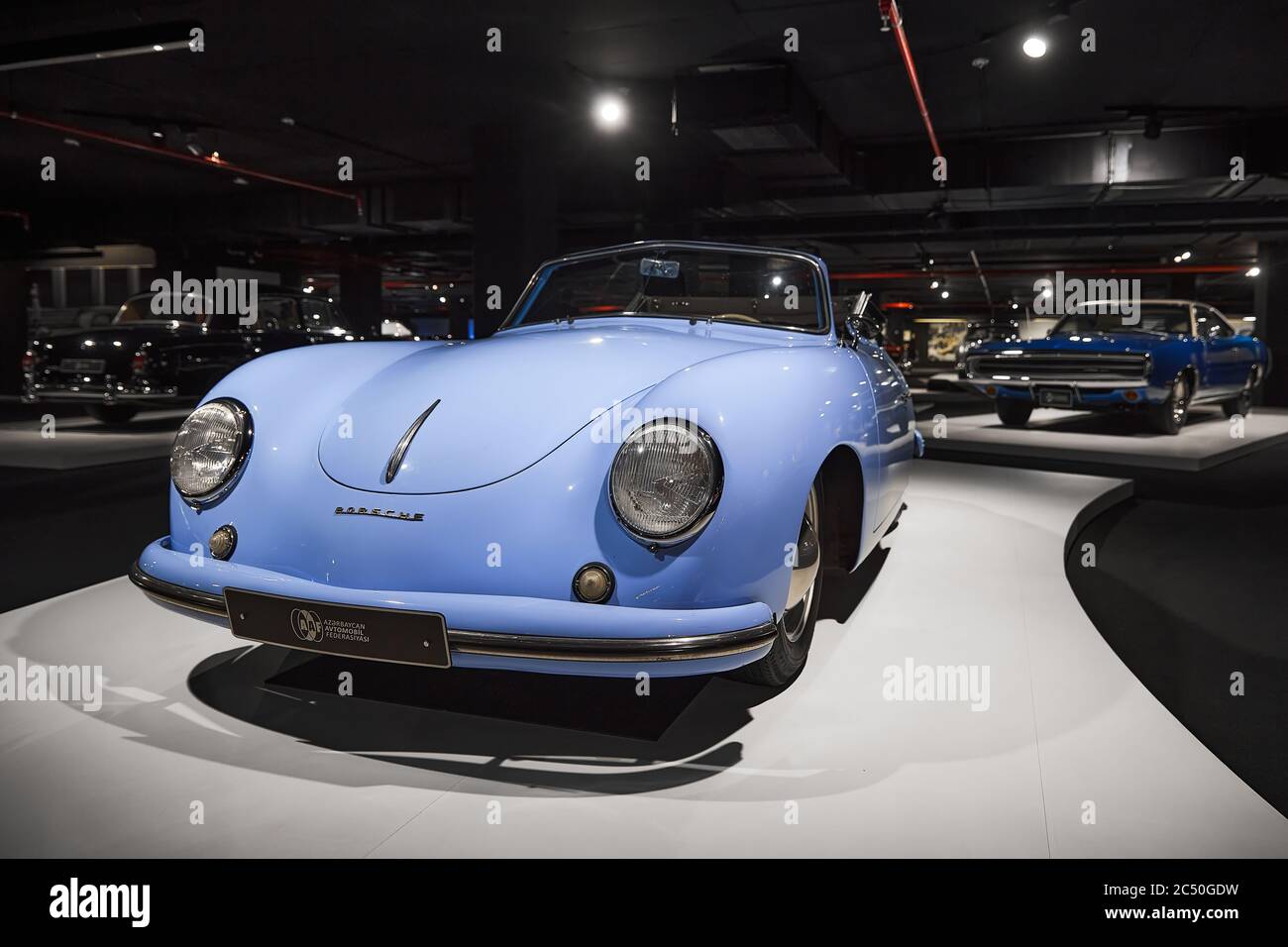 Porsche 356 Pre-A. Cabriolet. Retro-Auto. Ausstellung für Oldtimer - Heydar Aliyev Centre, Baku, Aserbaidschan 26,04,2017 Stockfoto