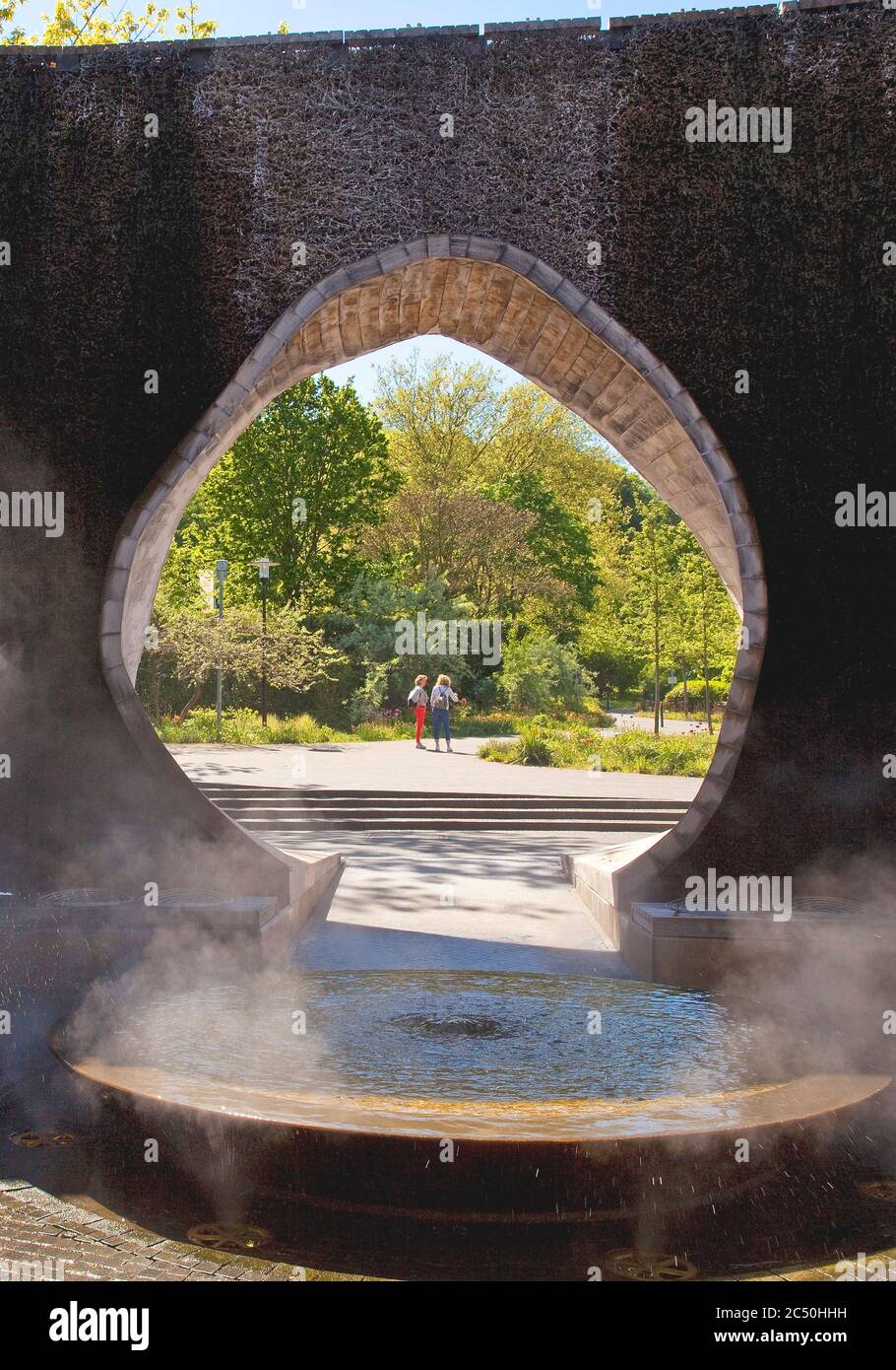 SoleArena im Kurpark, kleine Abschlussarbeiten, Deutschland, Niedersachsen, Bad Essen Stockfoto