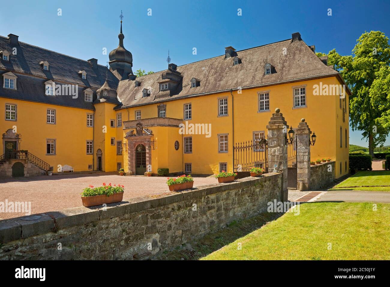 Schloss Melschede, Deutschland, Nordrhein-Westfalen, Sauerland, Sundern Stockfoto