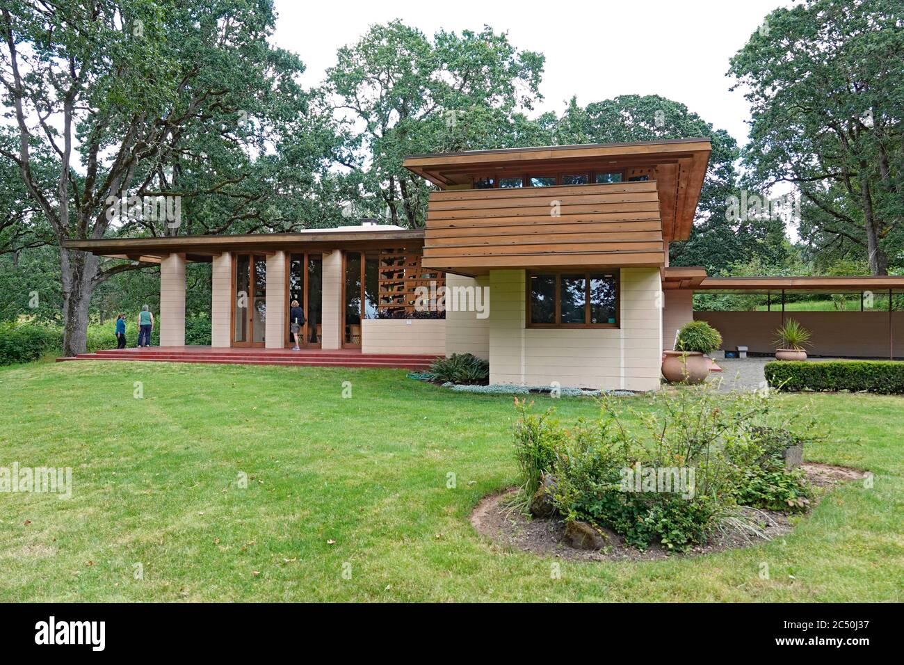 Das Gordon House, ein Frank Lloyd Wright Haus in Silverton, Oregon. Es
