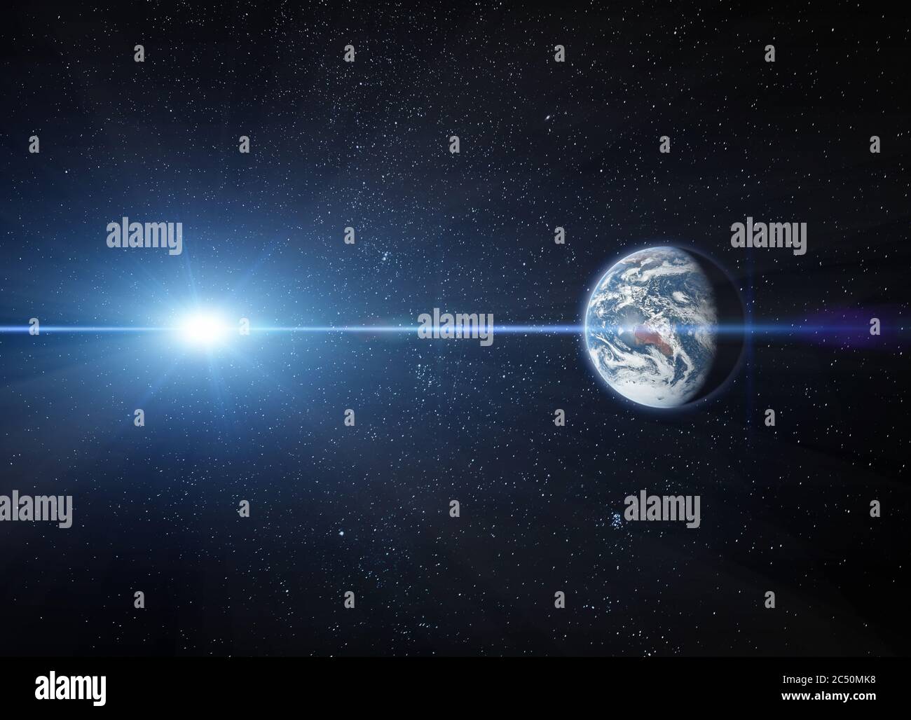 Planet Erde, Blick aus dem All (Elemente dieses Bildes von NASA) Stockfoto