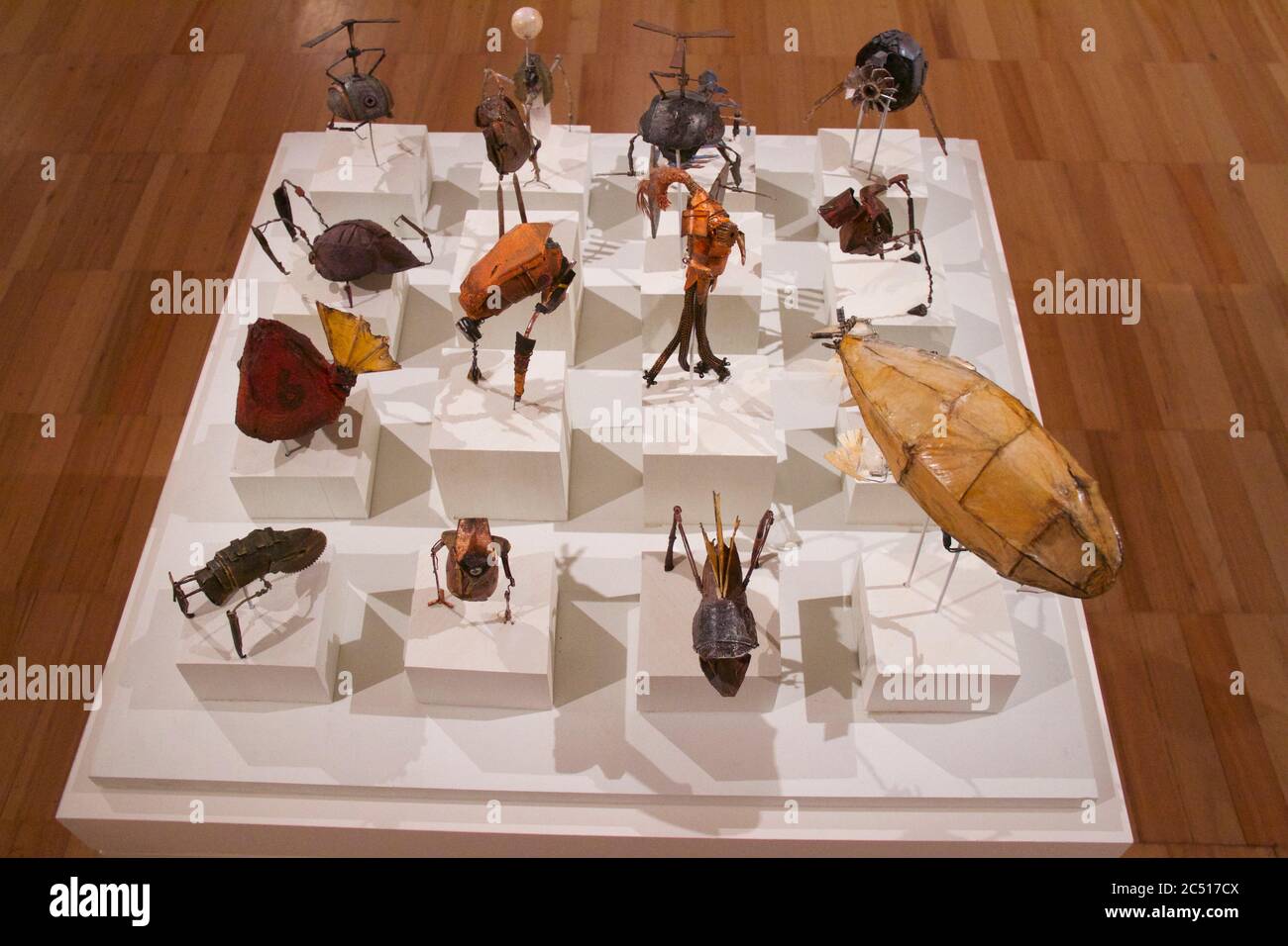 ARTEXPRESS 2014 – Karneval des Harlekin von Thomas Cooper Woodhead von der St Ives High School. Inspiriert von Shaun Tan, Hayao Miyazaki und Leonardo da VI Stockfoto