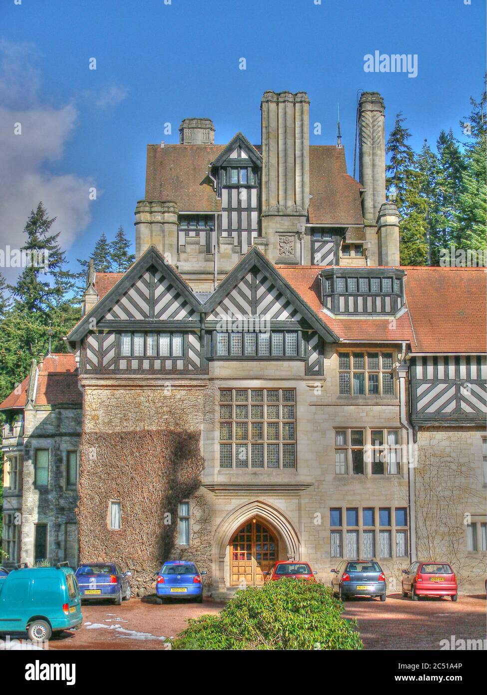 Cragside, das Armstrong-Familienhaus in Rothbury, Northumberland. Stockfoto