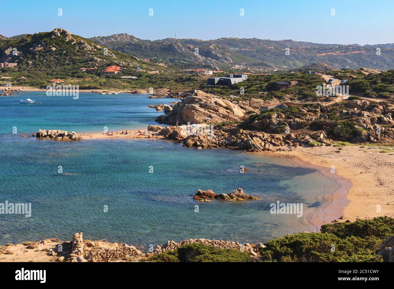 Strand Strangolato, Punta dell'Abbatoggia, Insel La Maddalena, Provinz Sassari, Sardinien, Italien, Europa Stockfoto