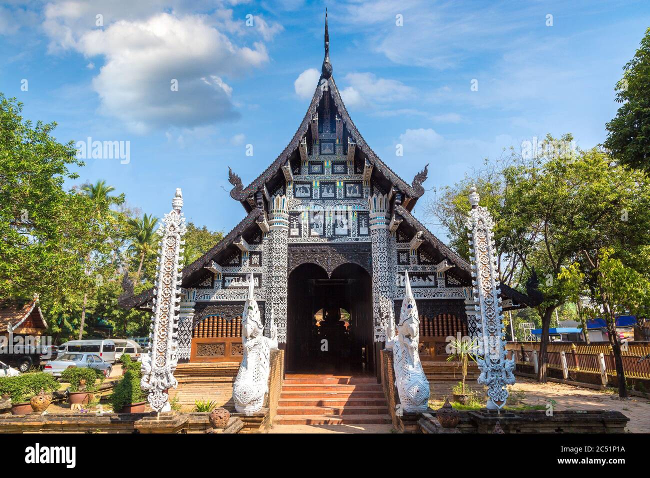 Wat Lok Molee (Wat Lok Moli) - Buddhisten Tempel in Chiang Mai, Thailand an einem Sommertag Stockfoto