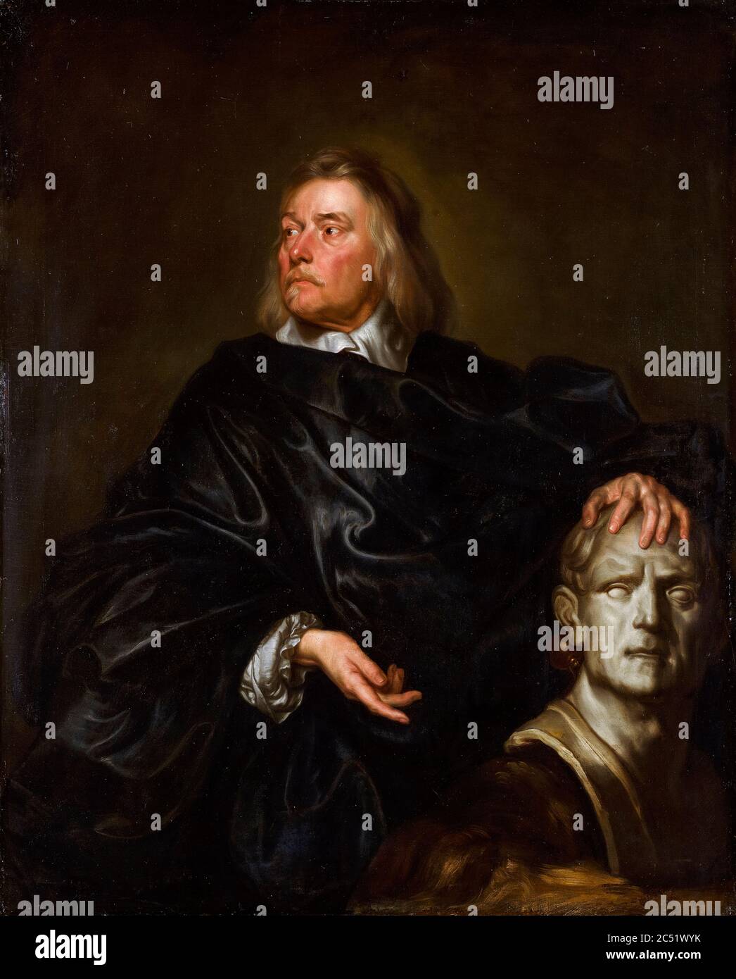 Edward Pierce (1630/1631-1694), Welsh Anglikanischen Priester und Schriftsteller, Portrait Gemälde von Isaac Fuller, um 1670 Stockfoto