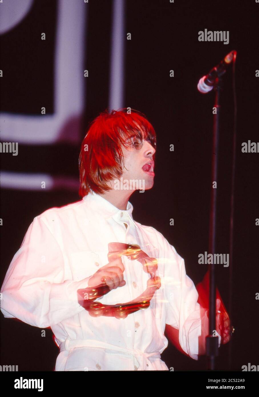 Oase live im Knepworth Park August 1996 Stockfoto