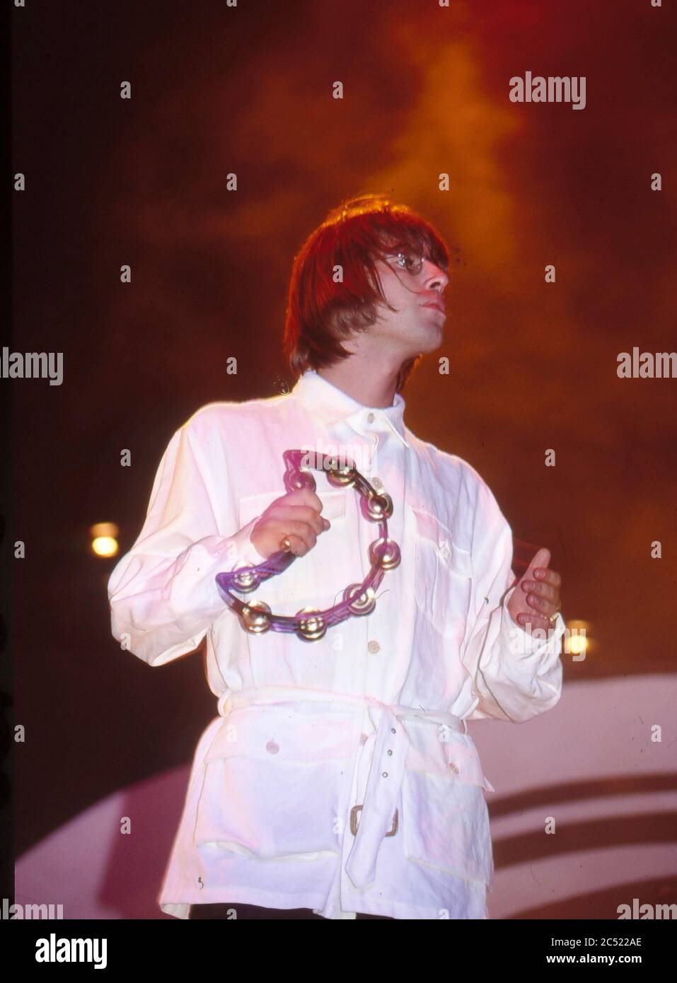 Oase live im Knepworth Park August 1996 Stockfoto