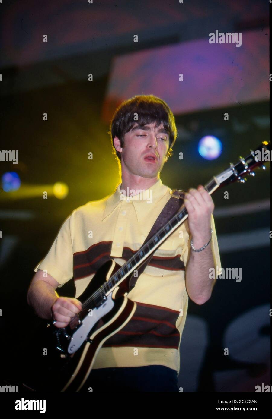 Oase live im Knepworth Park August 1996 Stockfoto