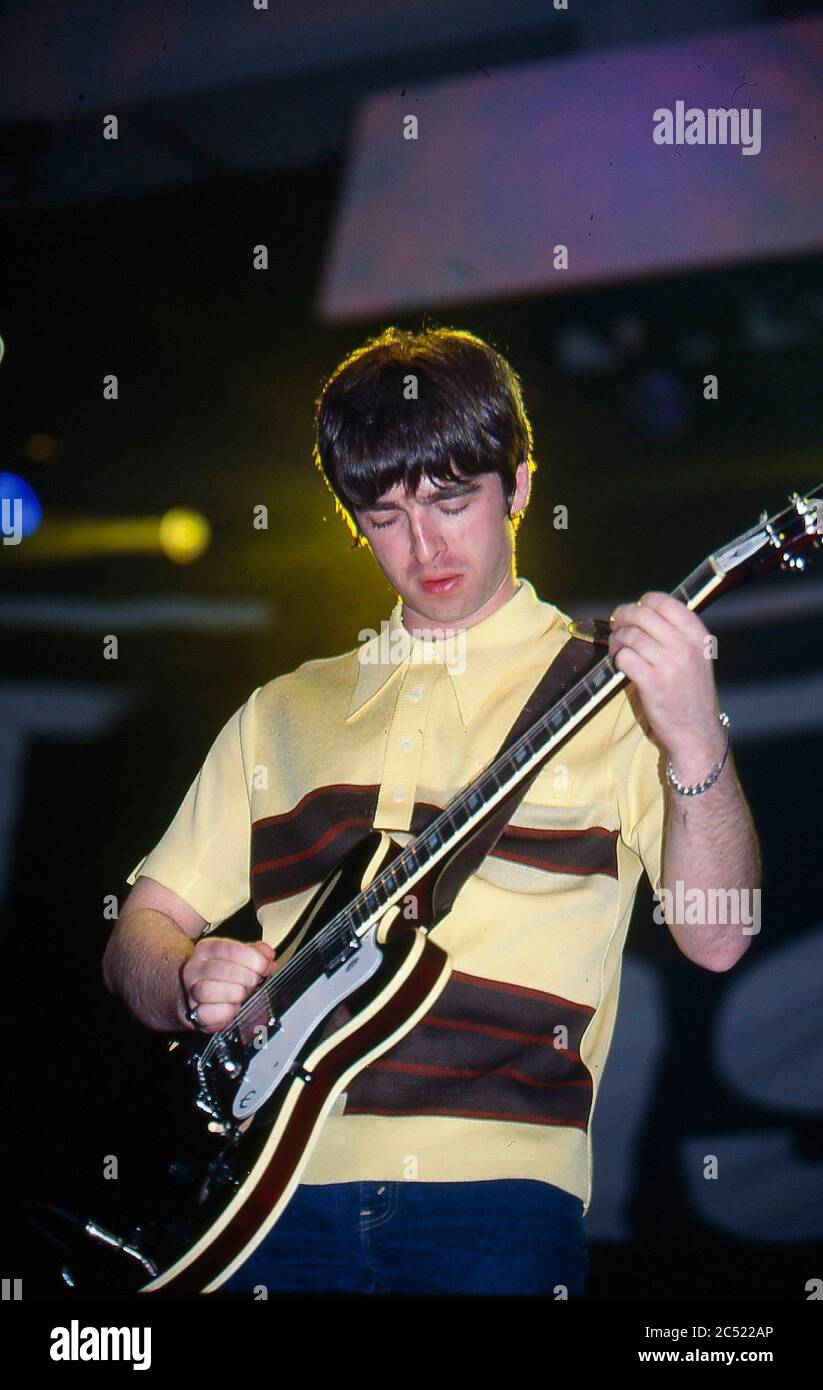 Oase live im Knepworth Park August 1996 Stockfoto