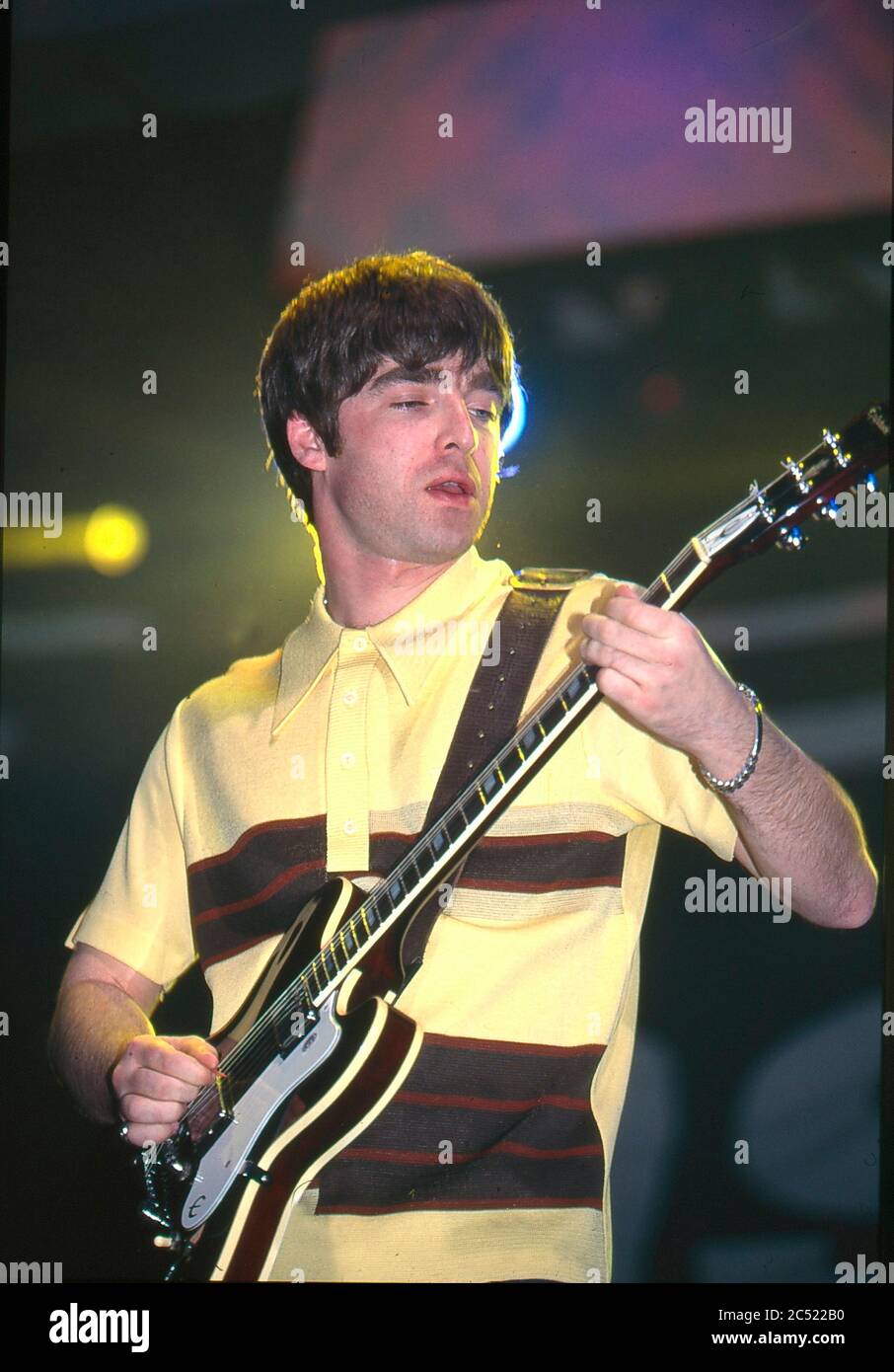 Oase live im Knepworth Park August 1996 Stockfoto