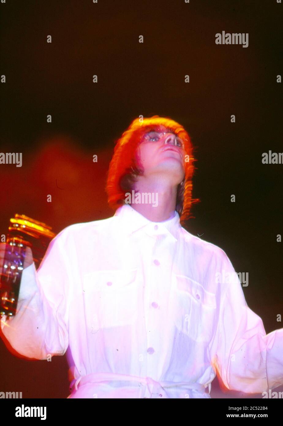 Oase live im Knepworth Park August 1996 Stockfoto