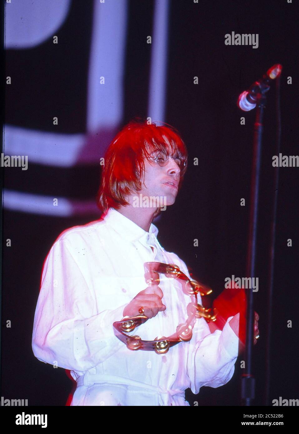 Oase live im Knepworth Park August 1996 Stockfoto