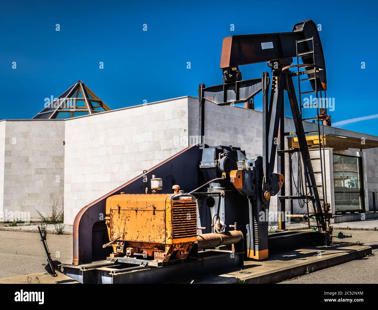 Verlassene Ölfelder in der Provinz Burgos, Spanien Stockfoto