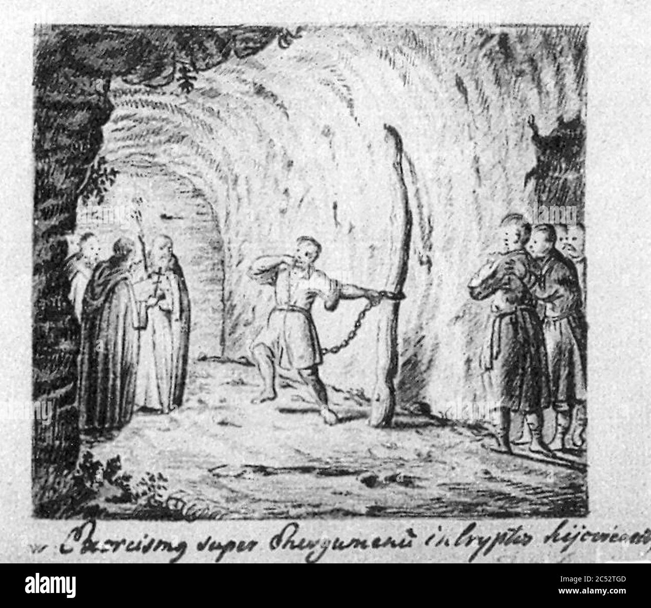 In den nahe gelegenen Höhlen der Kiewer-Pechersker Lavra (4). Stockfoto