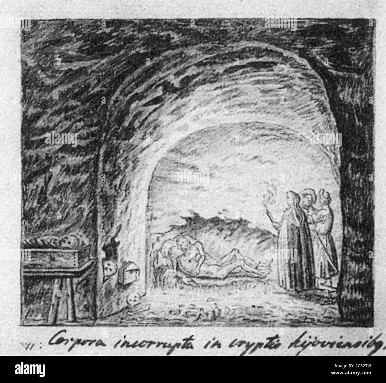 In den nahe gelegenen Höhlen der Kiewer-Pechersker Lavra (3). Stockfoto