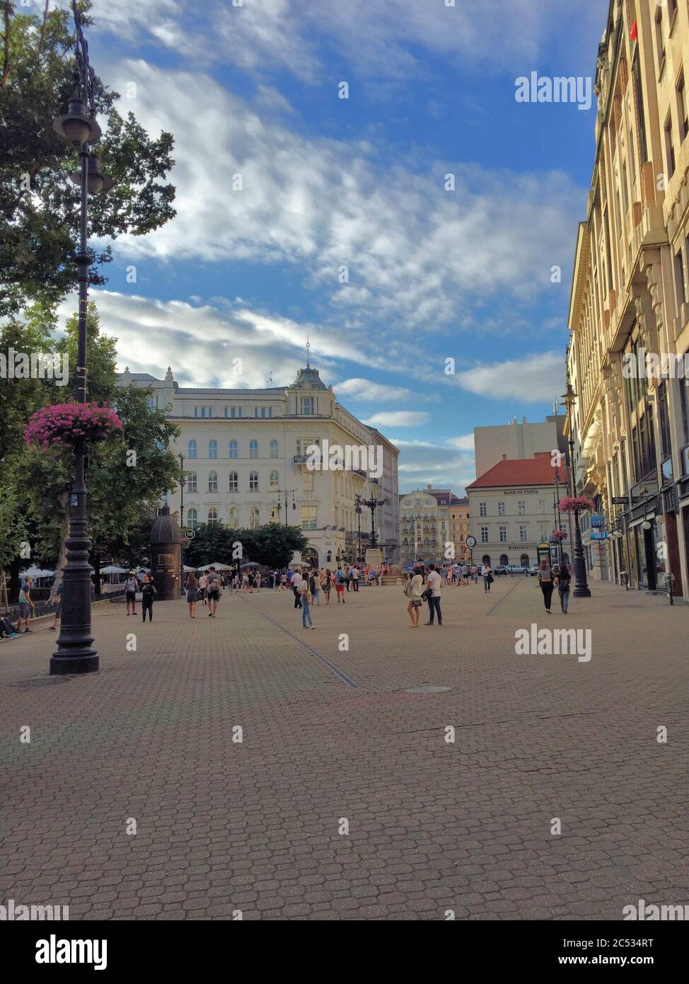 Budapest Zentrum Stockfoto