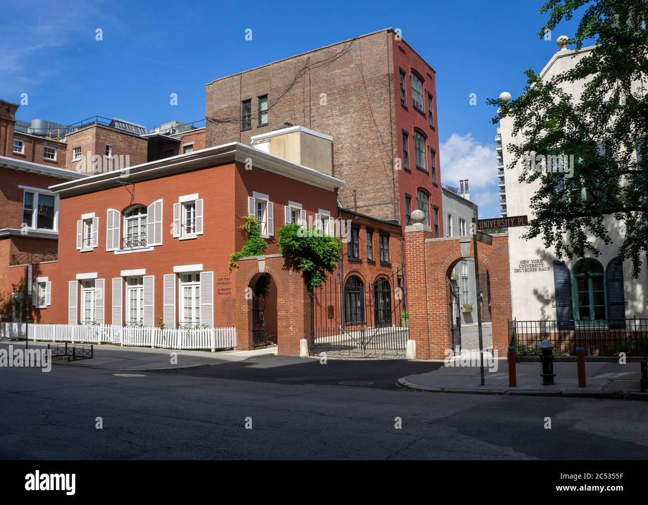 Deutsches Haus und La Maison Francaise, New York University, New York City, New York, USA Stockfoto