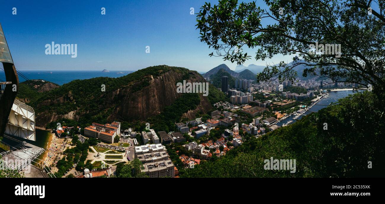 Blick auf das Viertel Urca, Rio de Janeiro Stockfoto Blick auf das Viertel Urca, Rio de Janeiro Stockfoto
