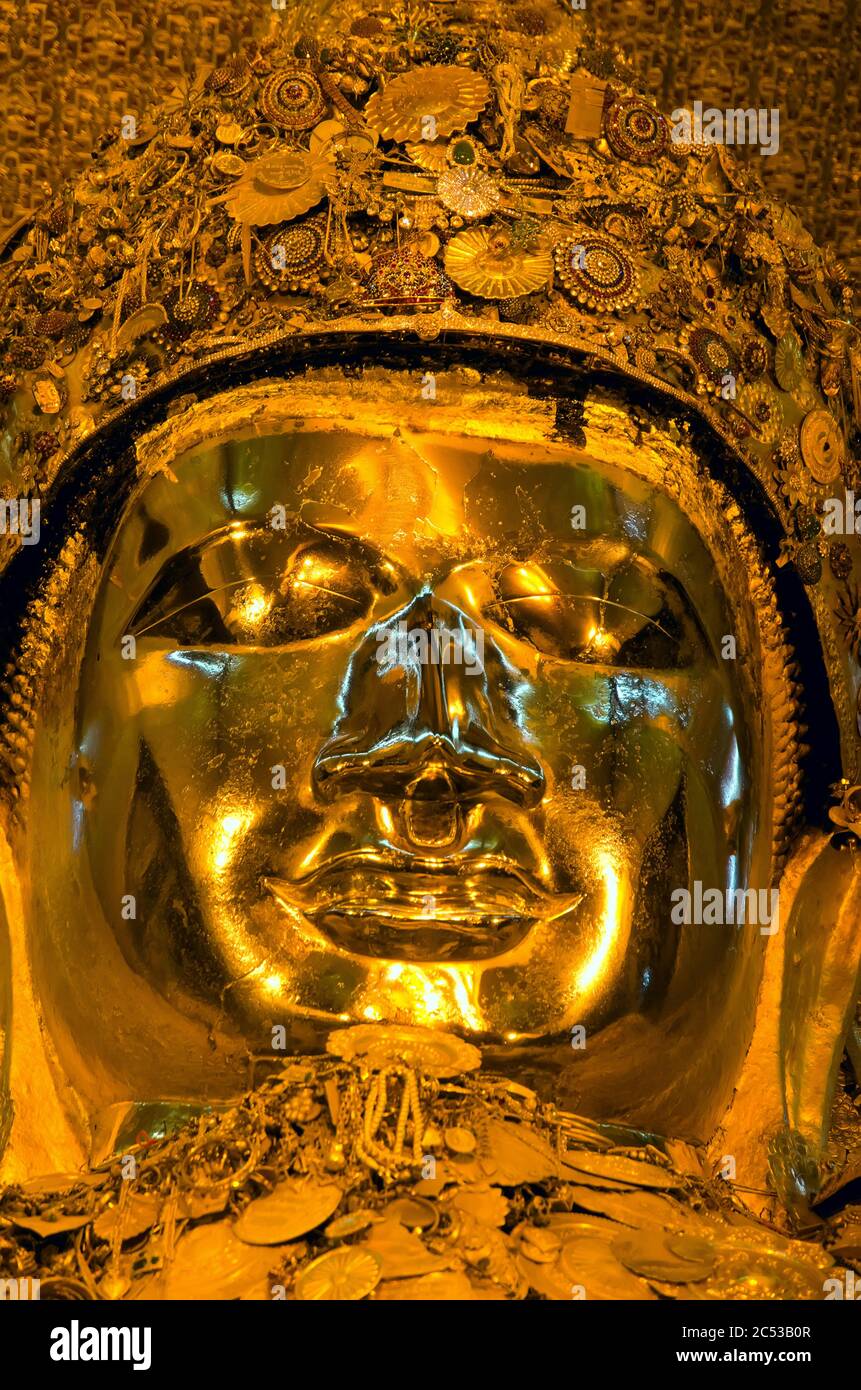 Mahamuni Buddha. Mandalay. Myanmar Stockfoto