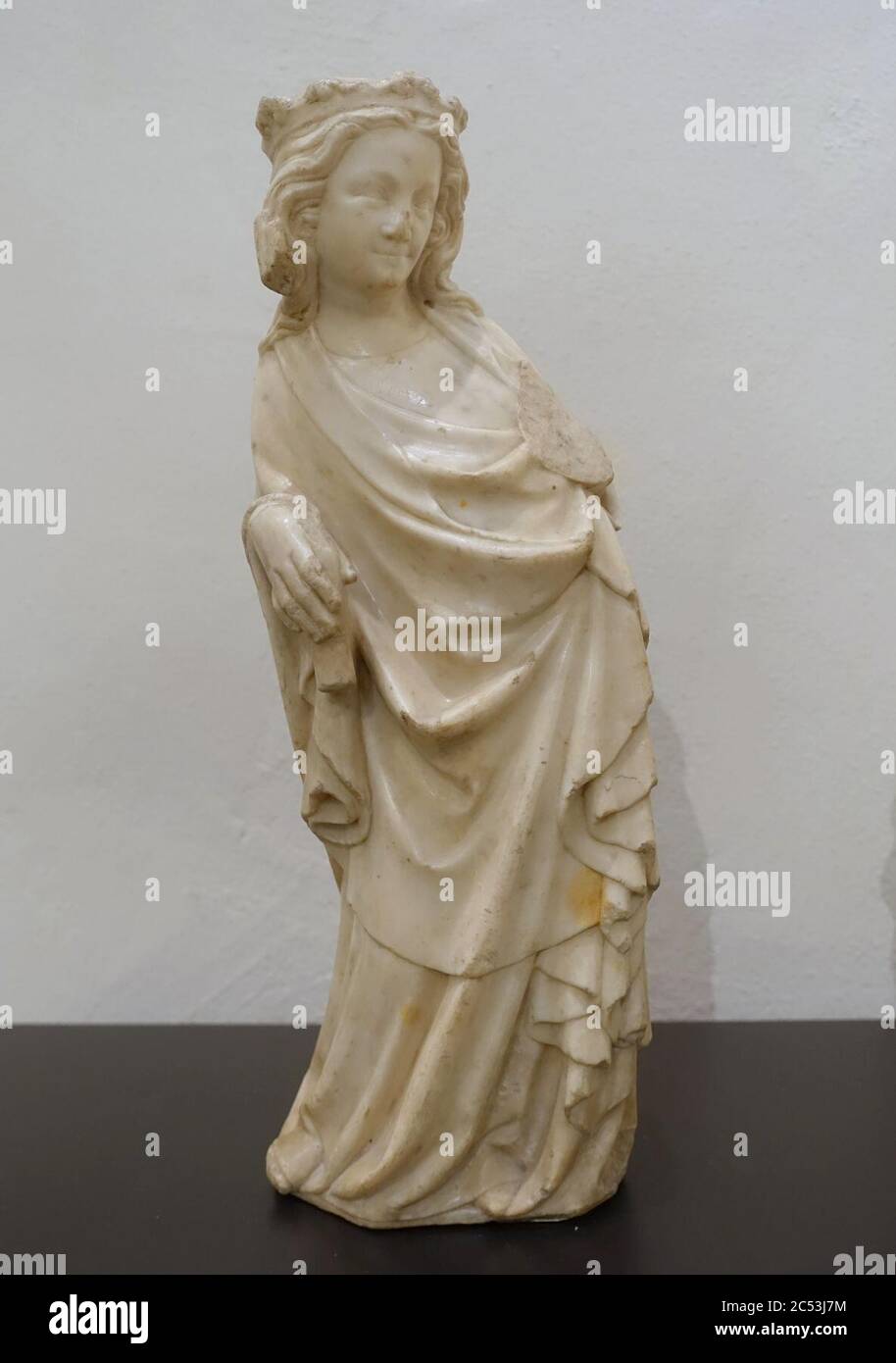 Einzelfiguren aus dem Hauptaltar des Kölner Doms, 1, Köln, c. 1310-1320, Carrara-Marmor Stockfoto