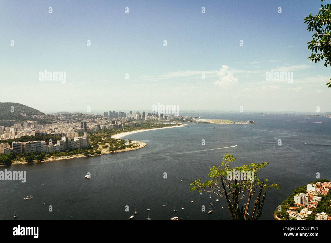 Blick auf den Strand von Botafogo, Rio de Janeiro, Brasilien Stockfoto Blick auf den Strand von Botafogo, Rio de Janeiro, Brasilien Stockfoto