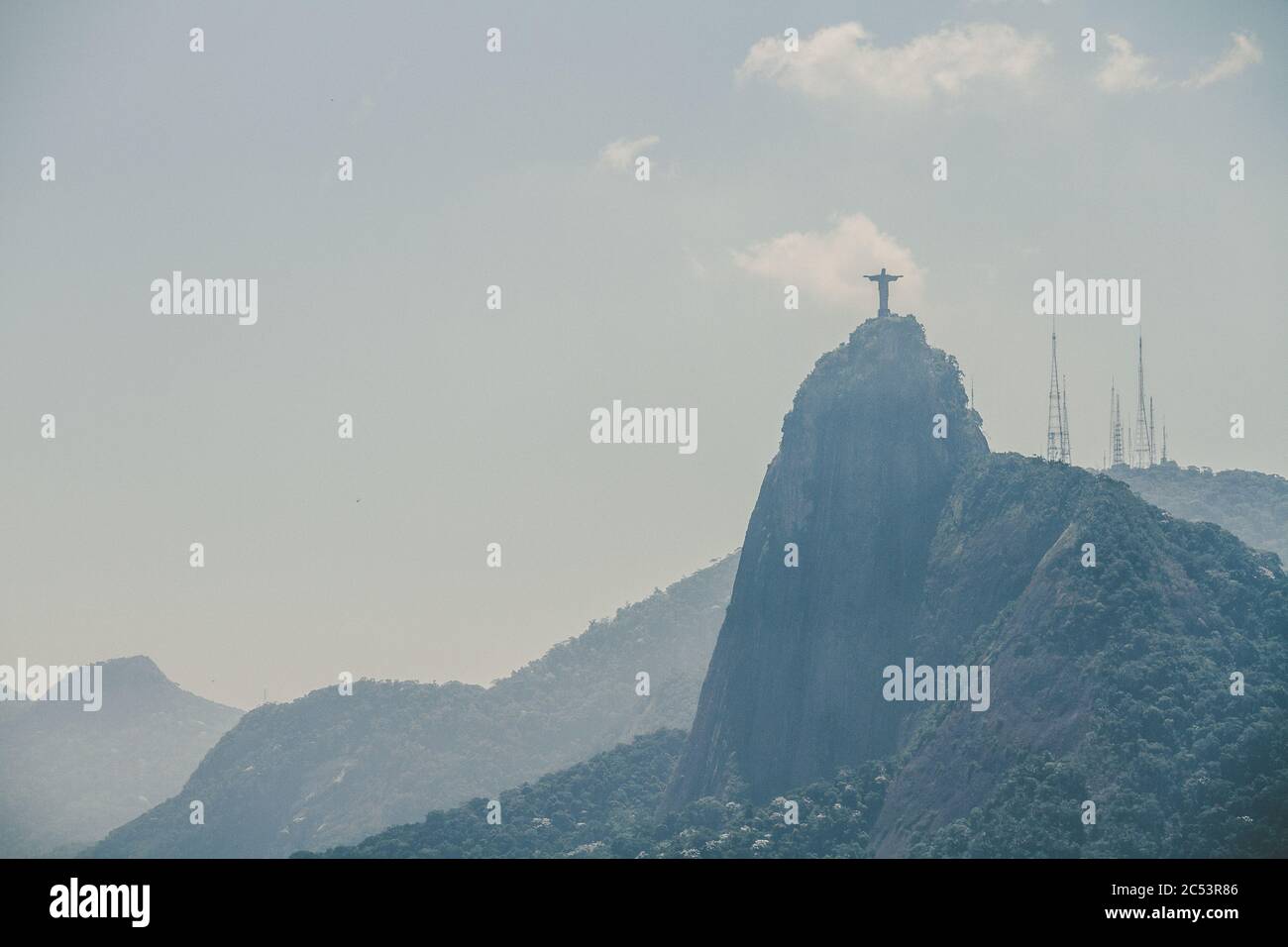 Corcovado Mountain, Rio de Janeiro, Brasilien Stockfoto