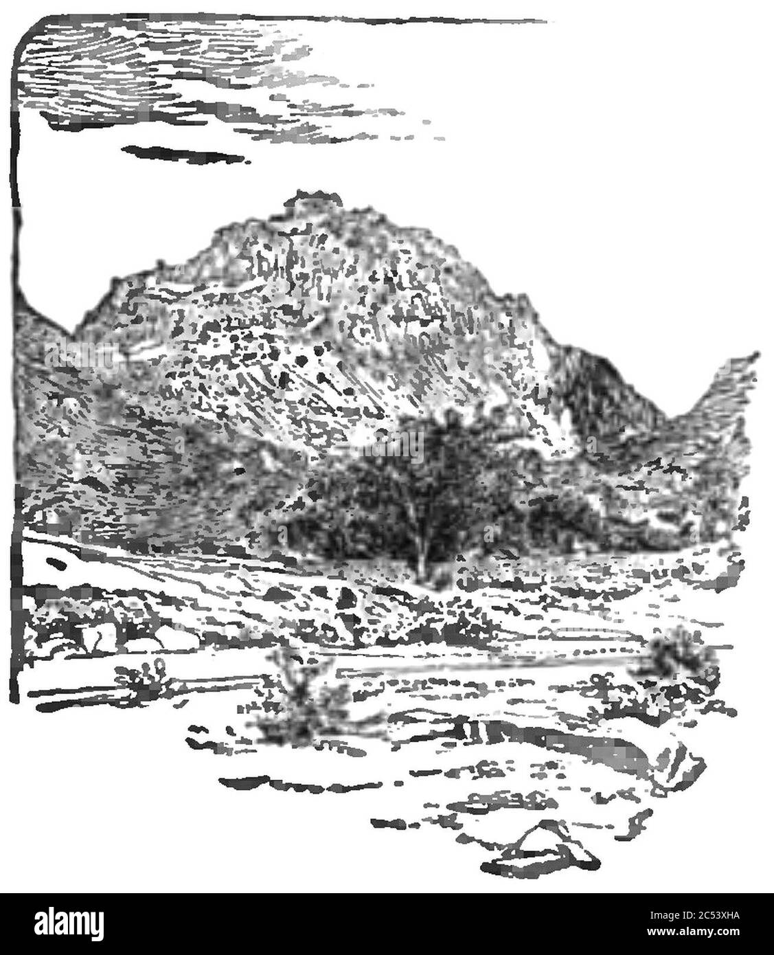 Indische Landschaft - Seite 265 - Geschichte Indiens Band 1 (1906). Stockfoto