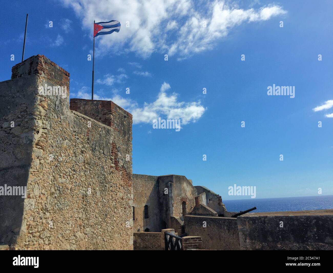 Castillo San Pedro de la Roca in der Nähe von Santiago de Cuba Stockfoto