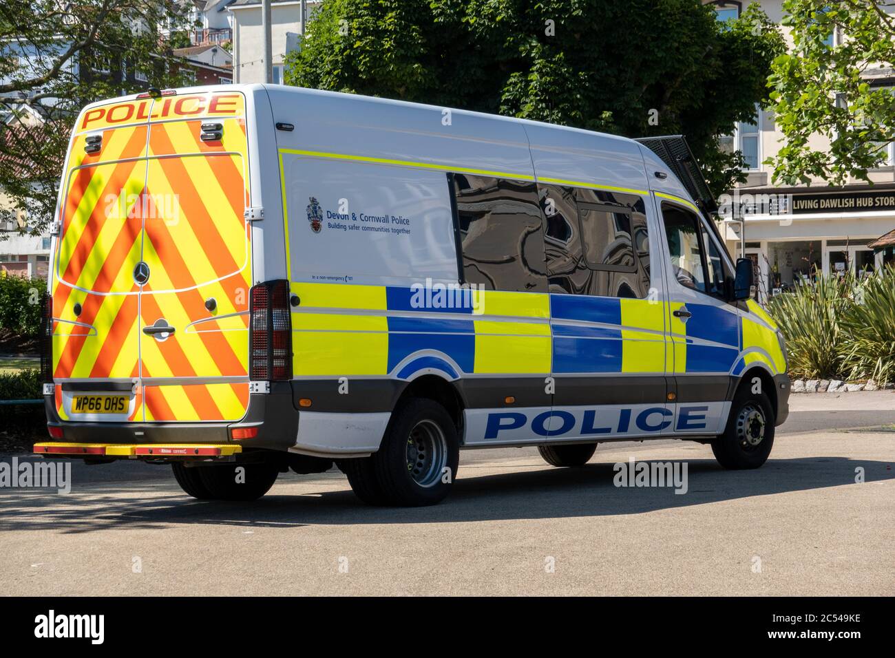 Devon und Cornwall Police Van Stockfoto