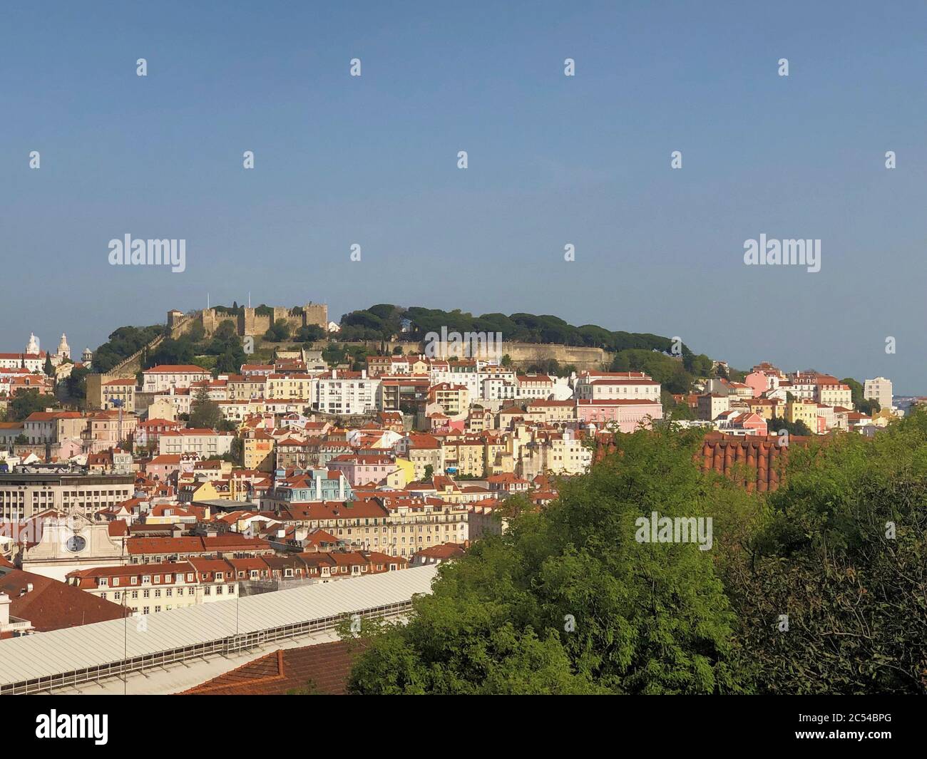 Lissabon im Überblick Stockfoto