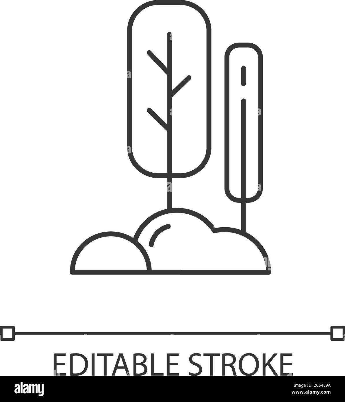 Symbol für Parken linear Stock Vektor