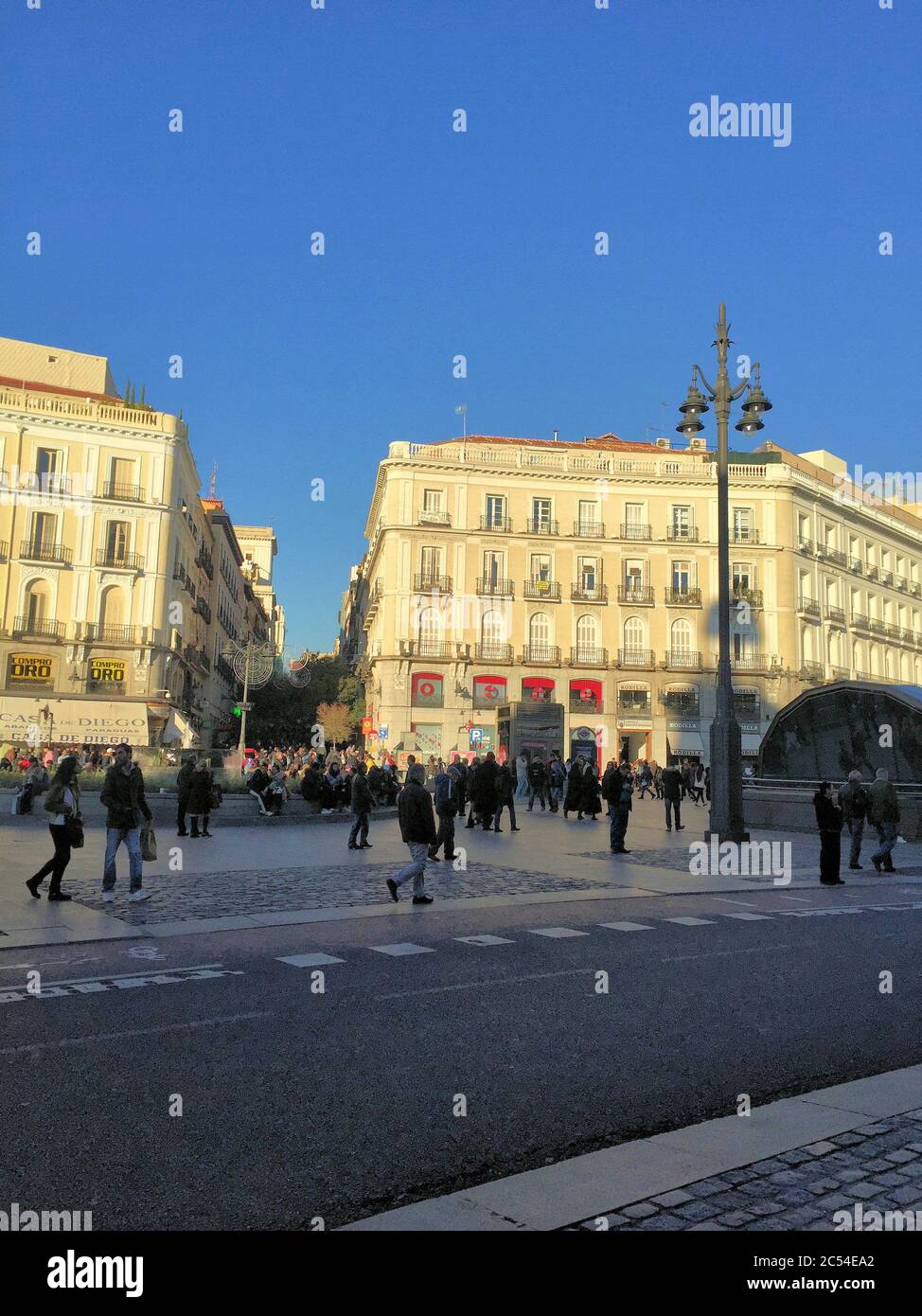 Im Zentrum Von Madrid Stockfoto