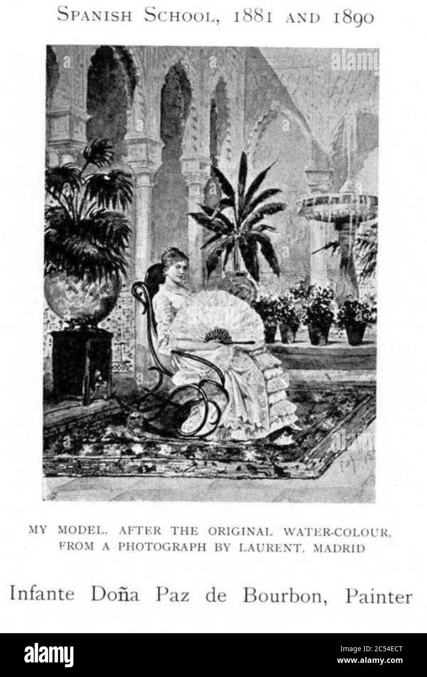 Infante Doña Paz de Bourbon - Mein Modell. Stockfoto
