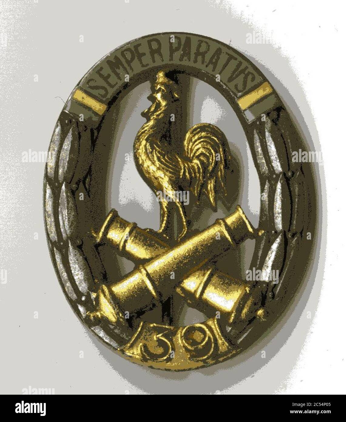 Insigne du 39ème régiment d‥99artillerie (s.d.), 1. Stockfoto