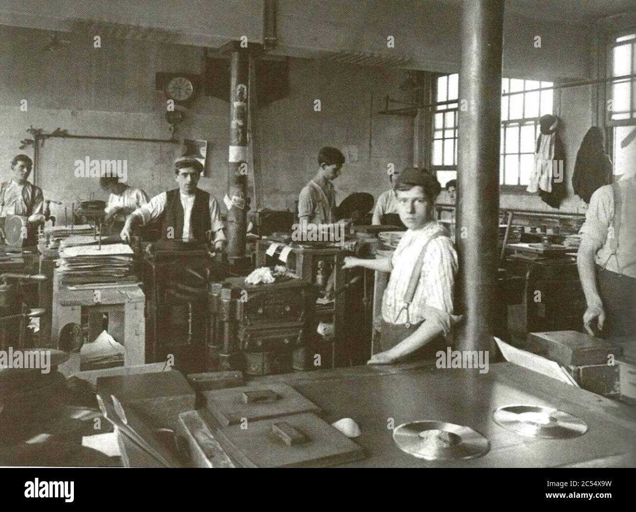 Interieur de la Berliner Gramophone - Saint-Henri. Stockfoto