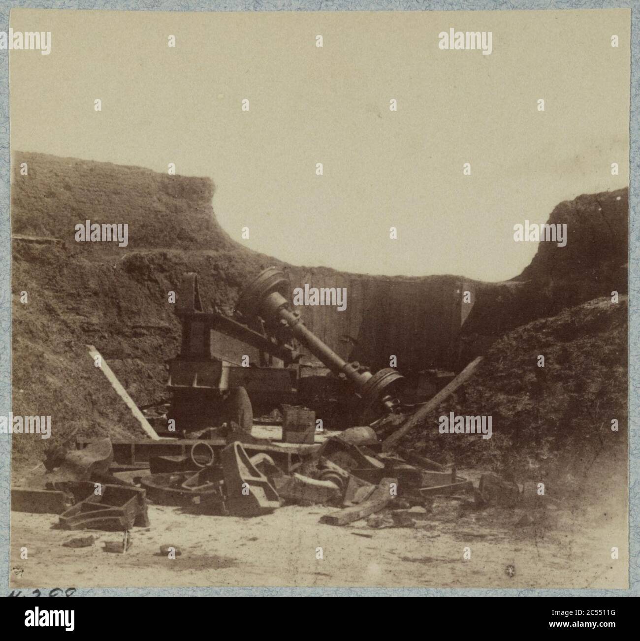 Innenansicht von Fort Moltrie, Charleston, S.C., April 1865 Stockfoto