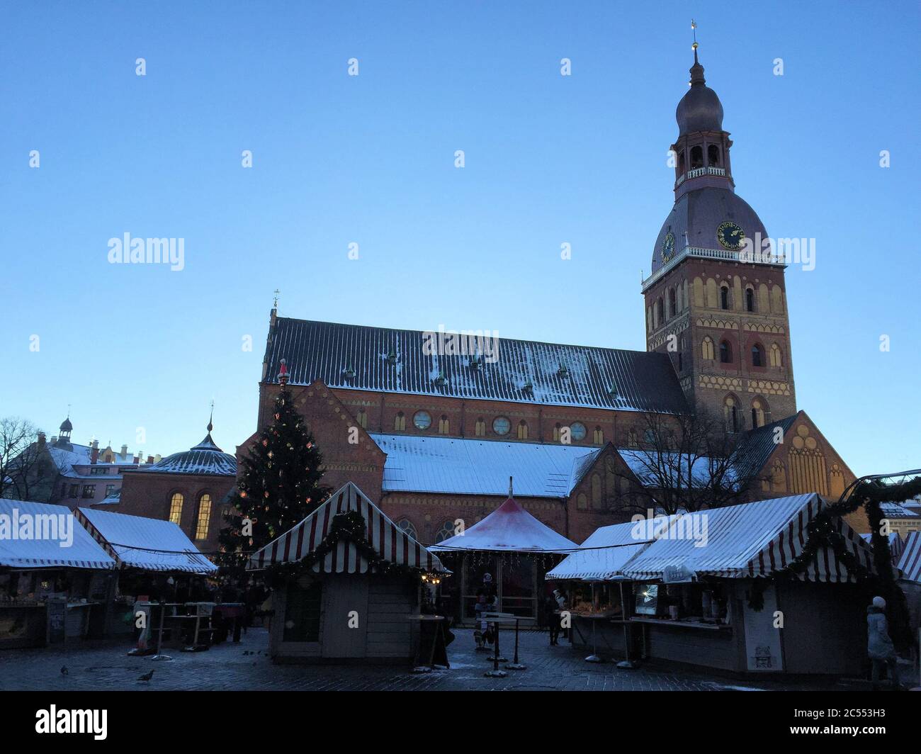 Kirche im Zentrum von Riga Stockfoto