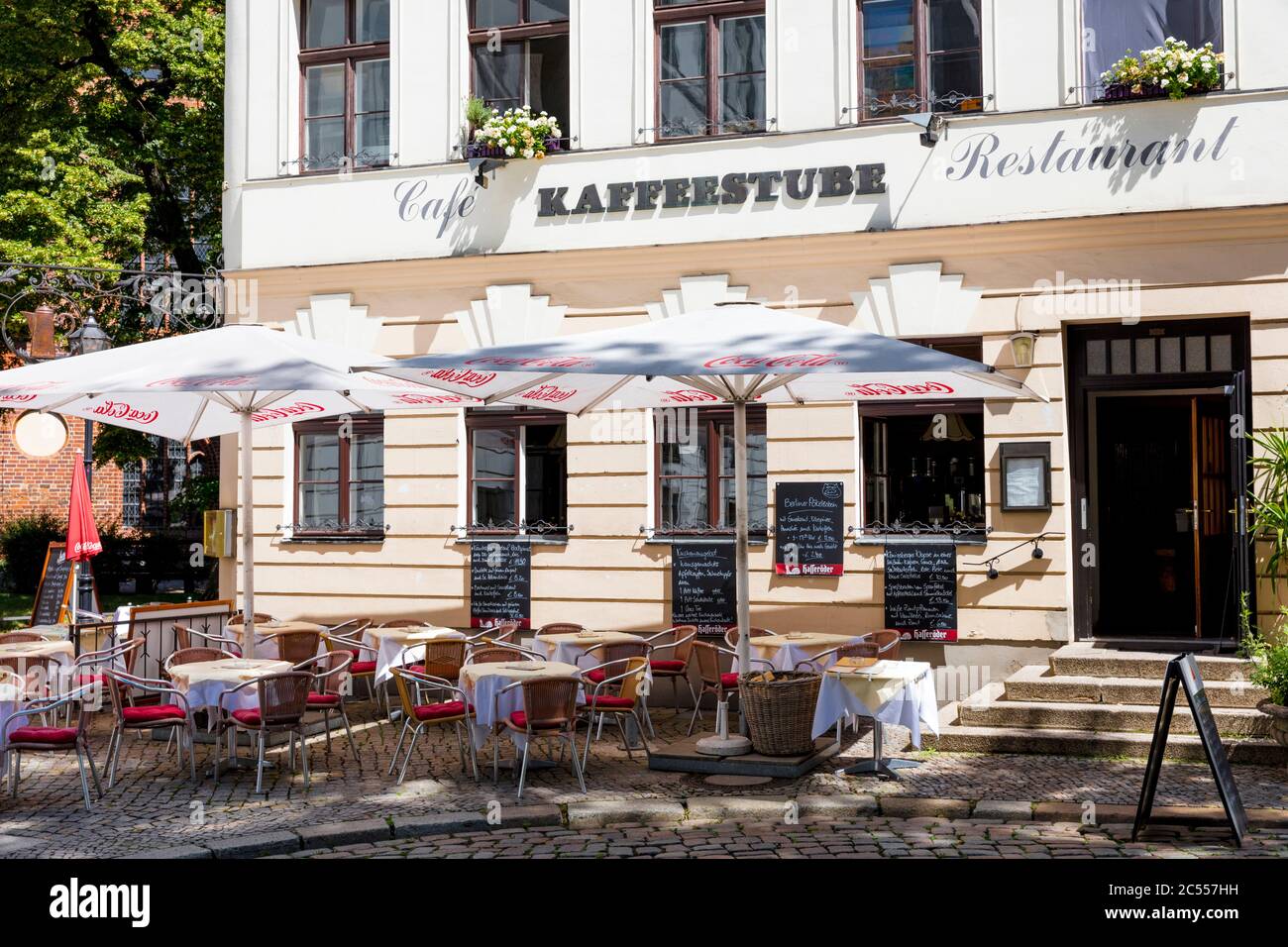 Café, Café, Restaurant, Gastronomie, Nikolaiviertel, Berlin Mitte, Berlin, Deutschland Stockfoto
