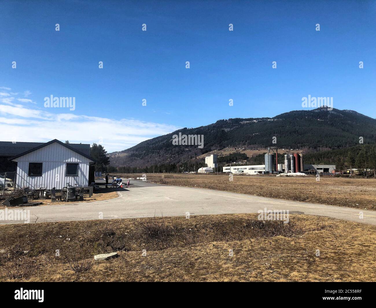 Flugplatz Frya bei Ringebu in Norwegen Stockfoto