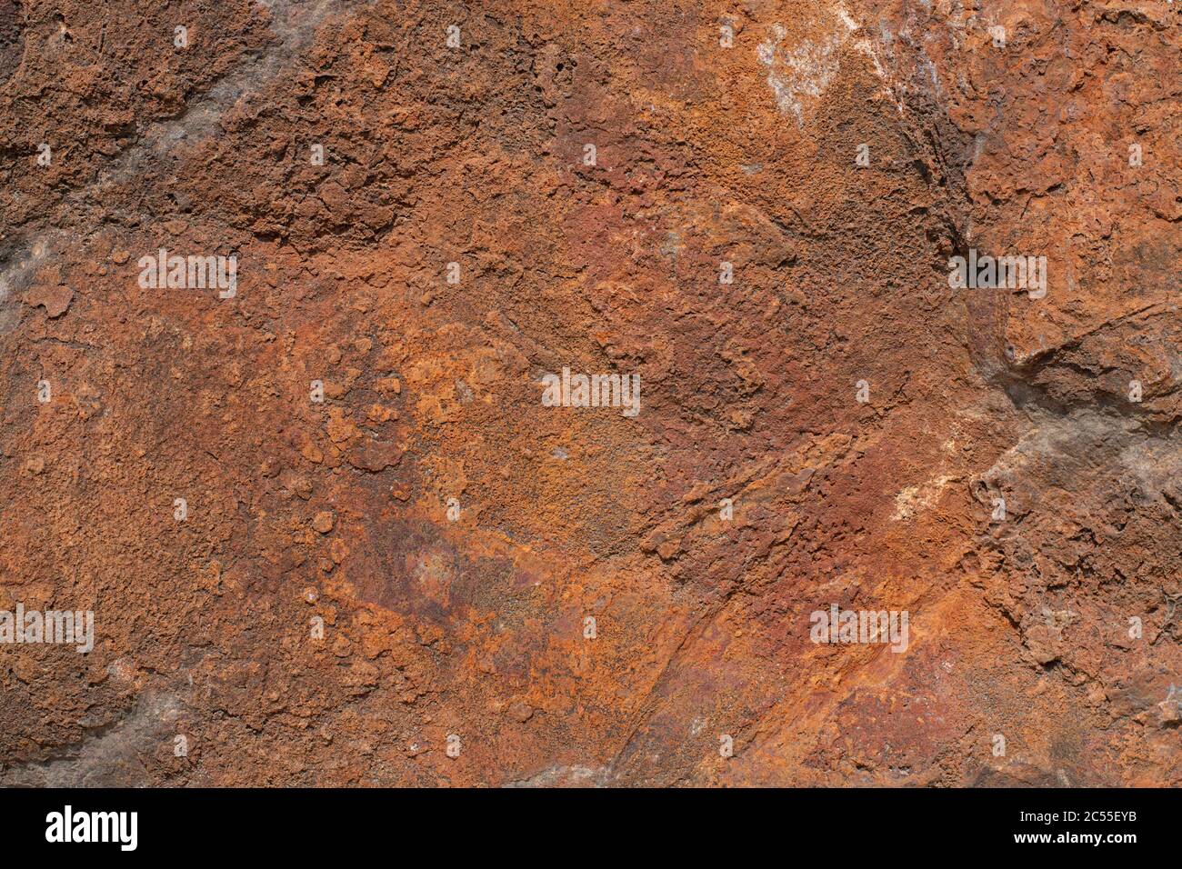 Ein altes rostigen Metallblech, Hintergrund, grün, braun und blau Farben Stockfoto