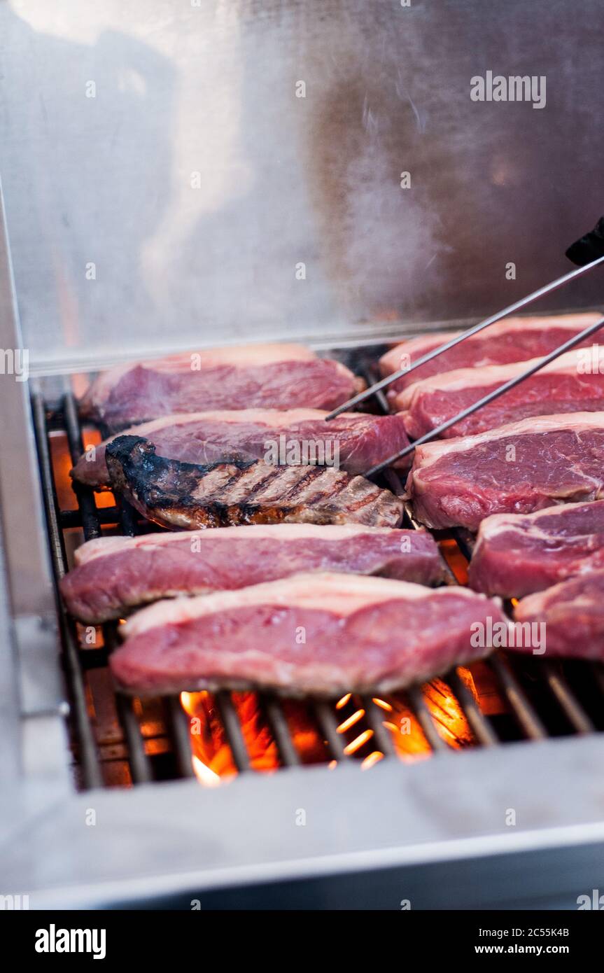 Gegrilltes Fleisch Stockfoto